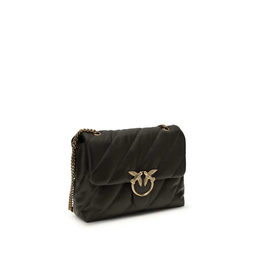 Bicolor Calf Leather Bos Taurus Shoulder Bag - ventzia