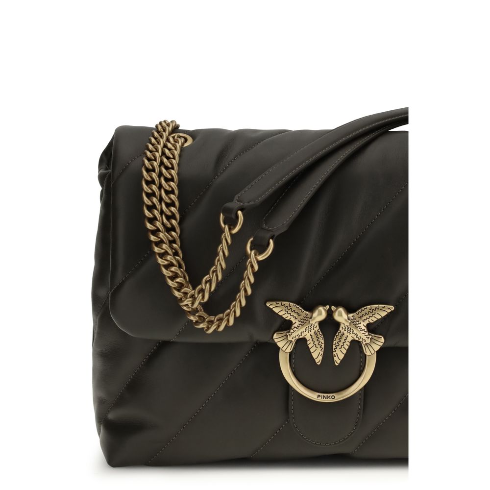Bicolor Calf Leather Bos Taurus Shoulder Bag - ventzia