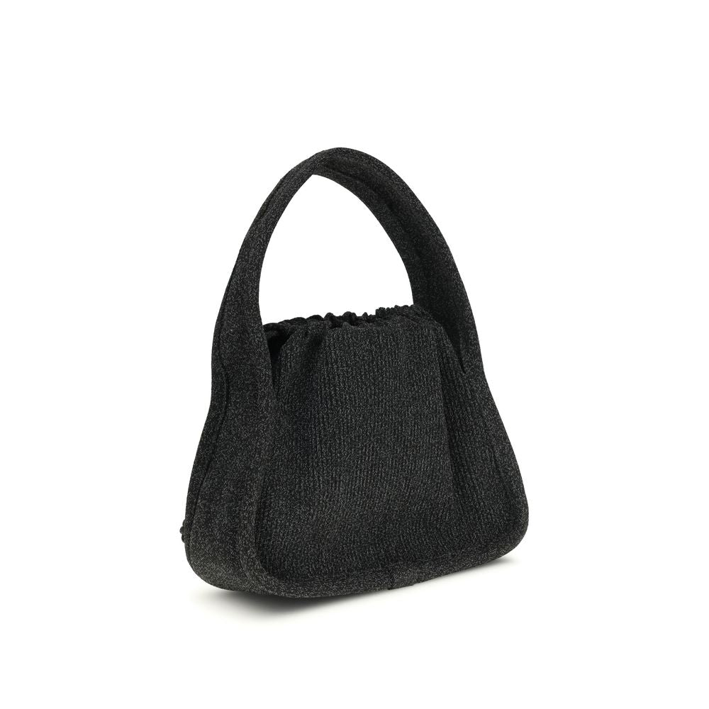 Black Polyester Handbag - ventzia