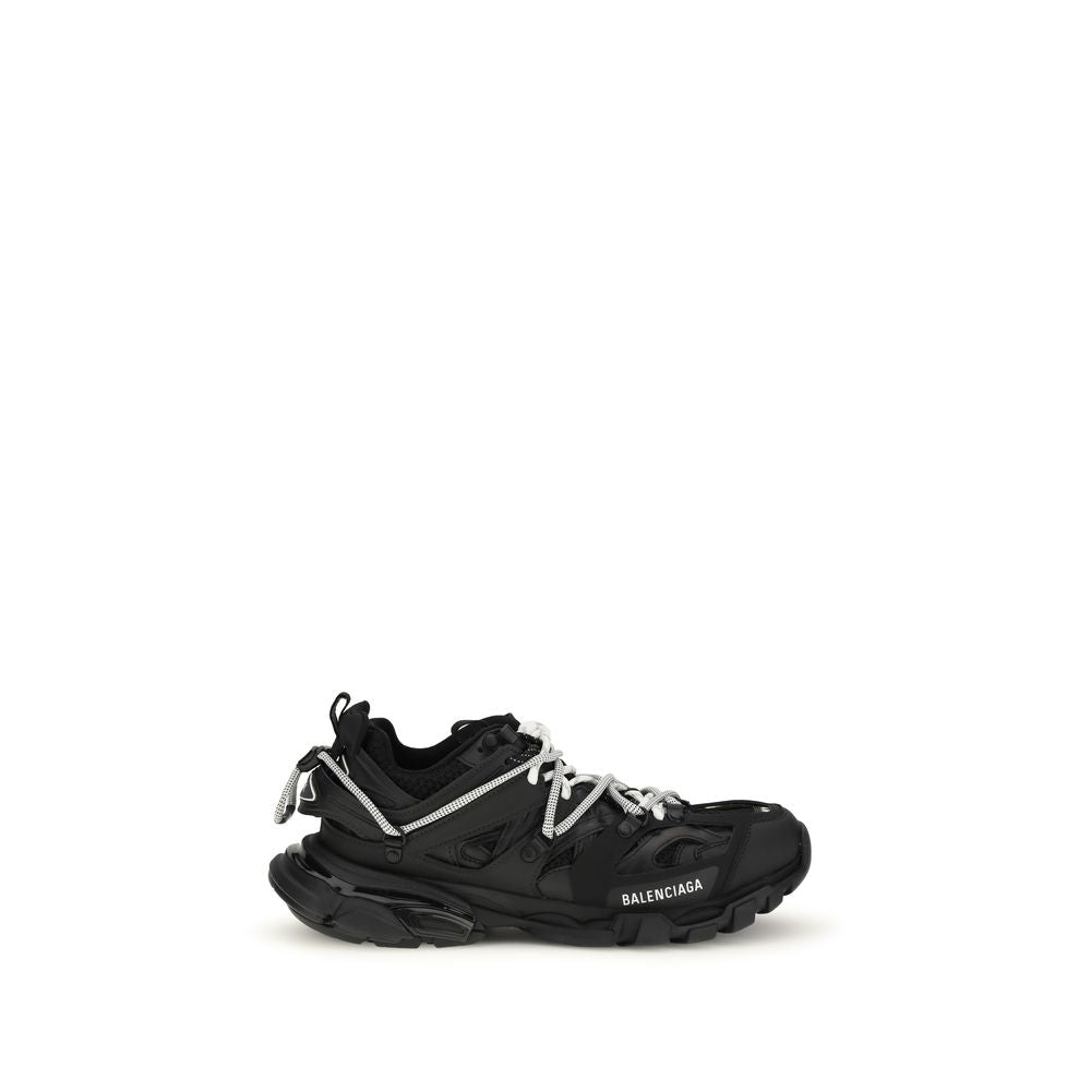 Black Polyethylene Athletic Sneakers - ventzia