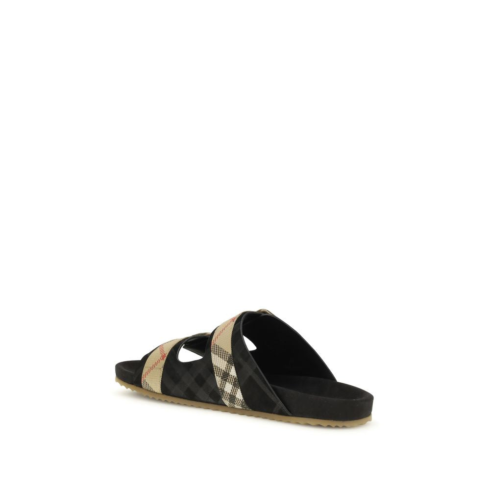 Multicolor Calf Leather Bos Taurus Flat Sandals - ventzia