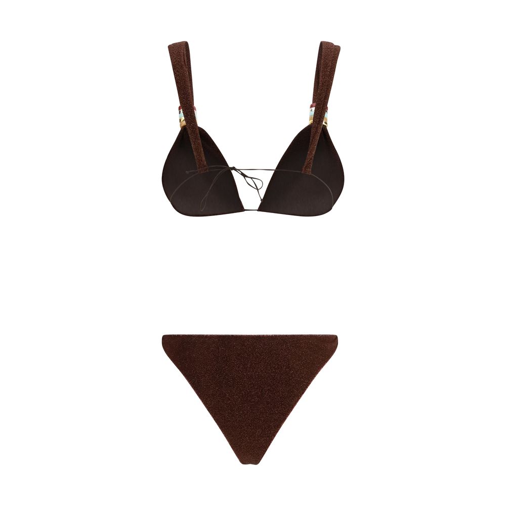 Brown Polyamide Bikini - ventzia