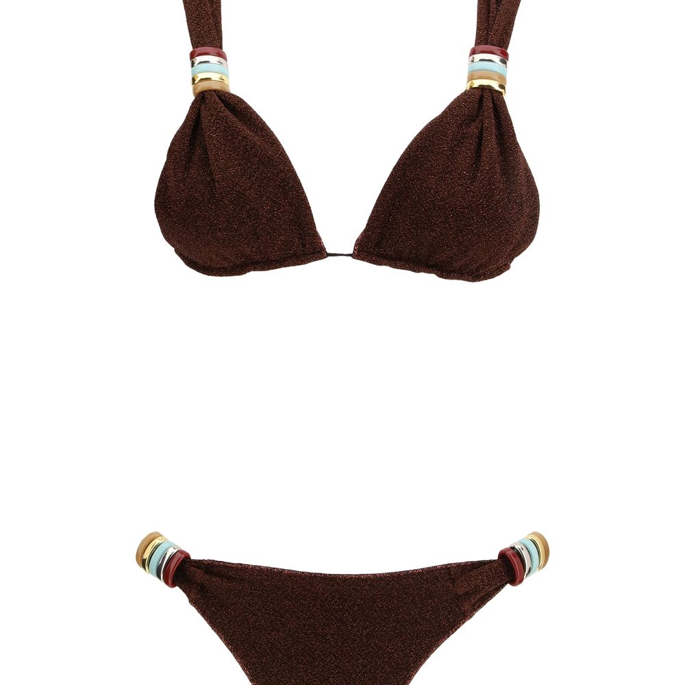 Brown Polyamide Bikini - ventzia