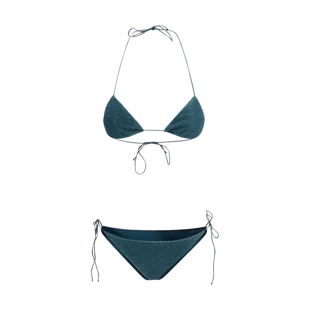 Blue Elastane Bikini - ventzia