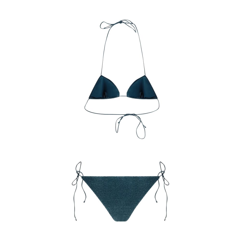 Blue Elastane Bikini - ventzia