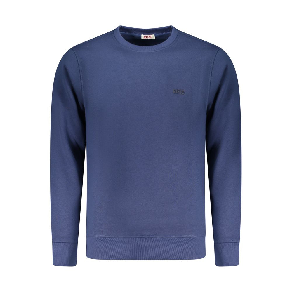 Blue Cotton Men's Sweatshirt - ventzia
