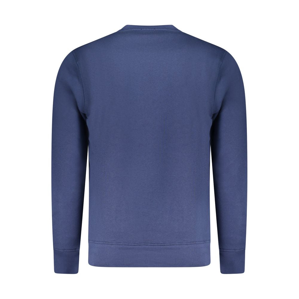 Blue Cotton Men's Sweatshirt - ventzia