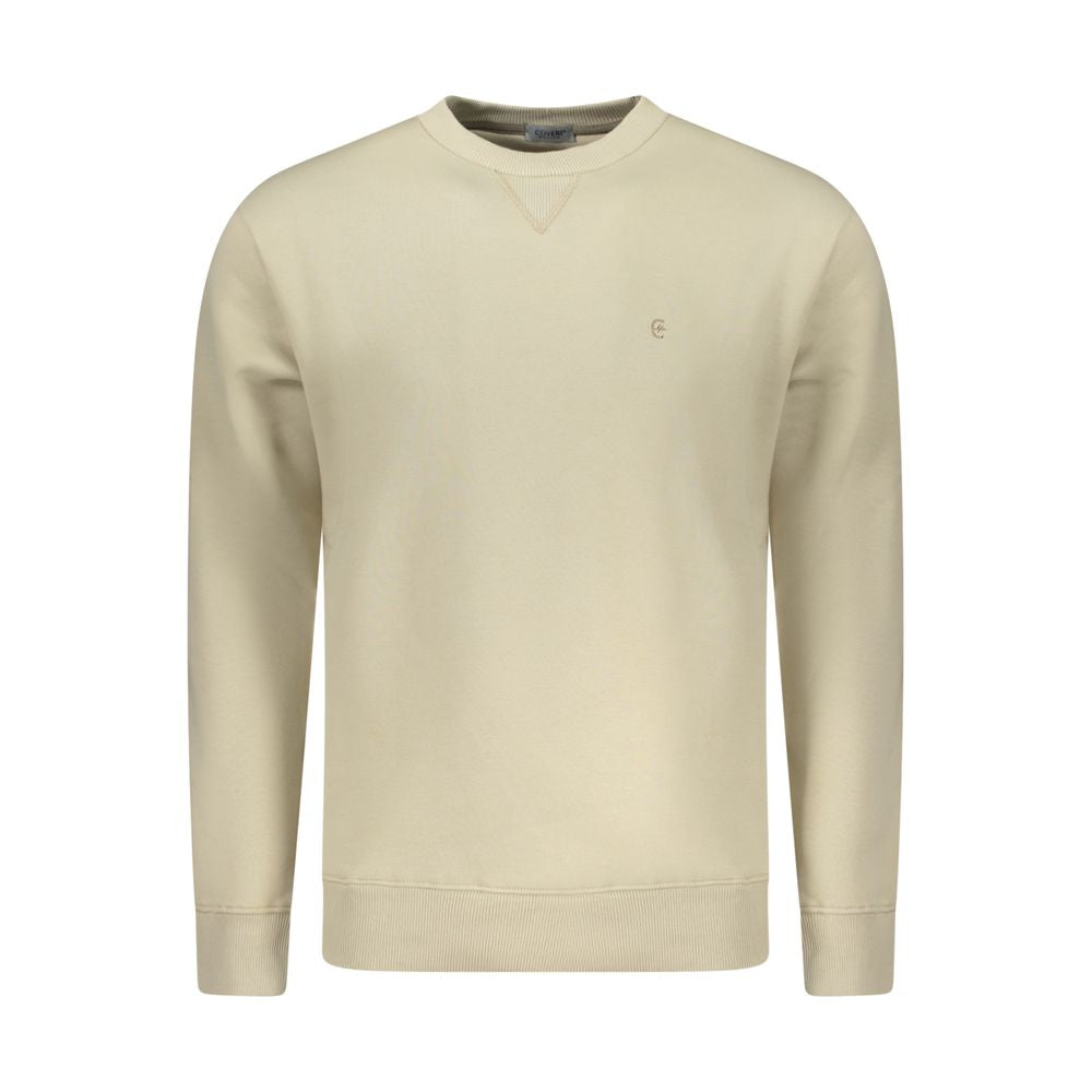 Beige Cotton Men's Sweatshirt - ventzia