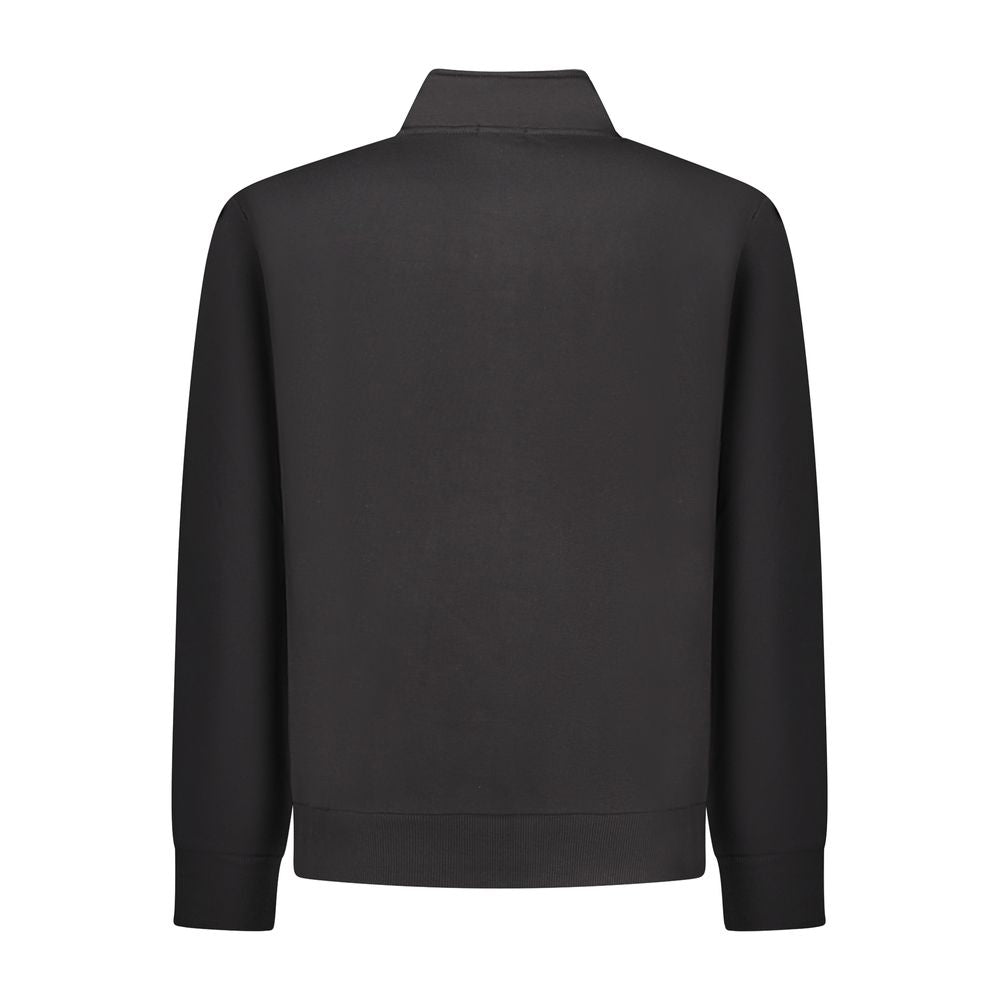 Black Cotton Men's Sweatshirt - ventzia