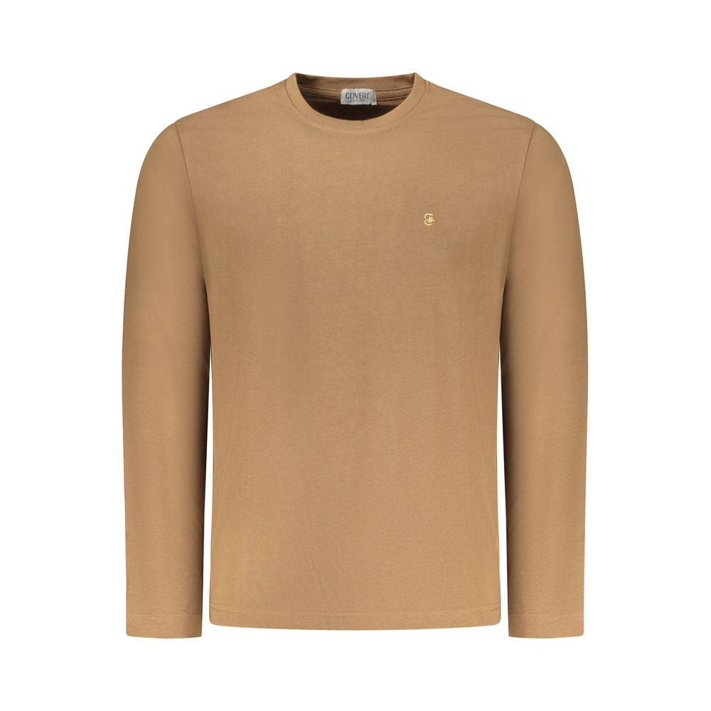 Brown Cotton T-Shirt - ventzia