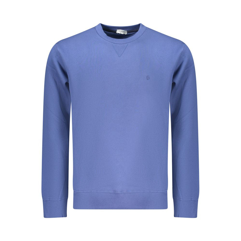 Blue Cotton Men Sweatshirt - ventzia