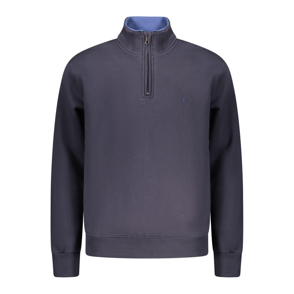 Blue Cotton Men Sweatshirt - ventzia