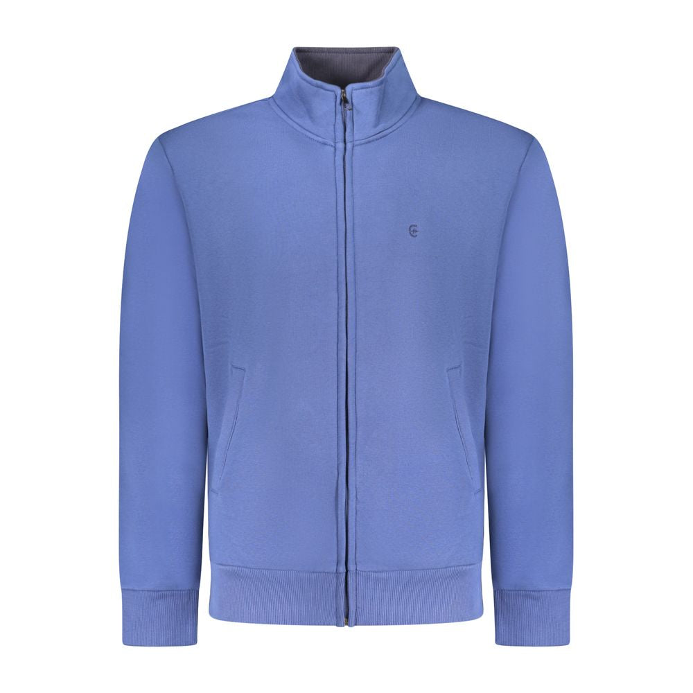 Blu Cotton Men Sweatshirt - ventzia