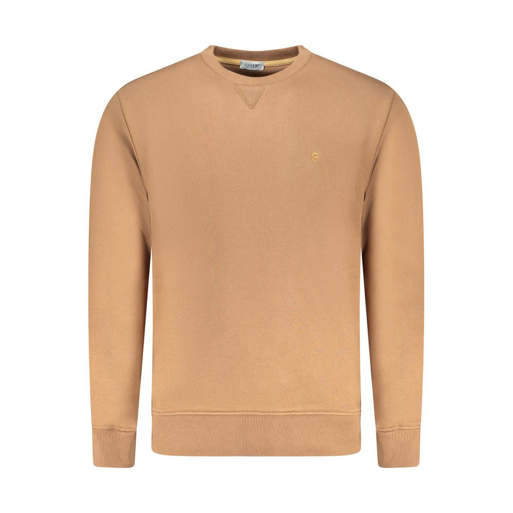 Marrone Cotton Men Sweatshirt - ventzia