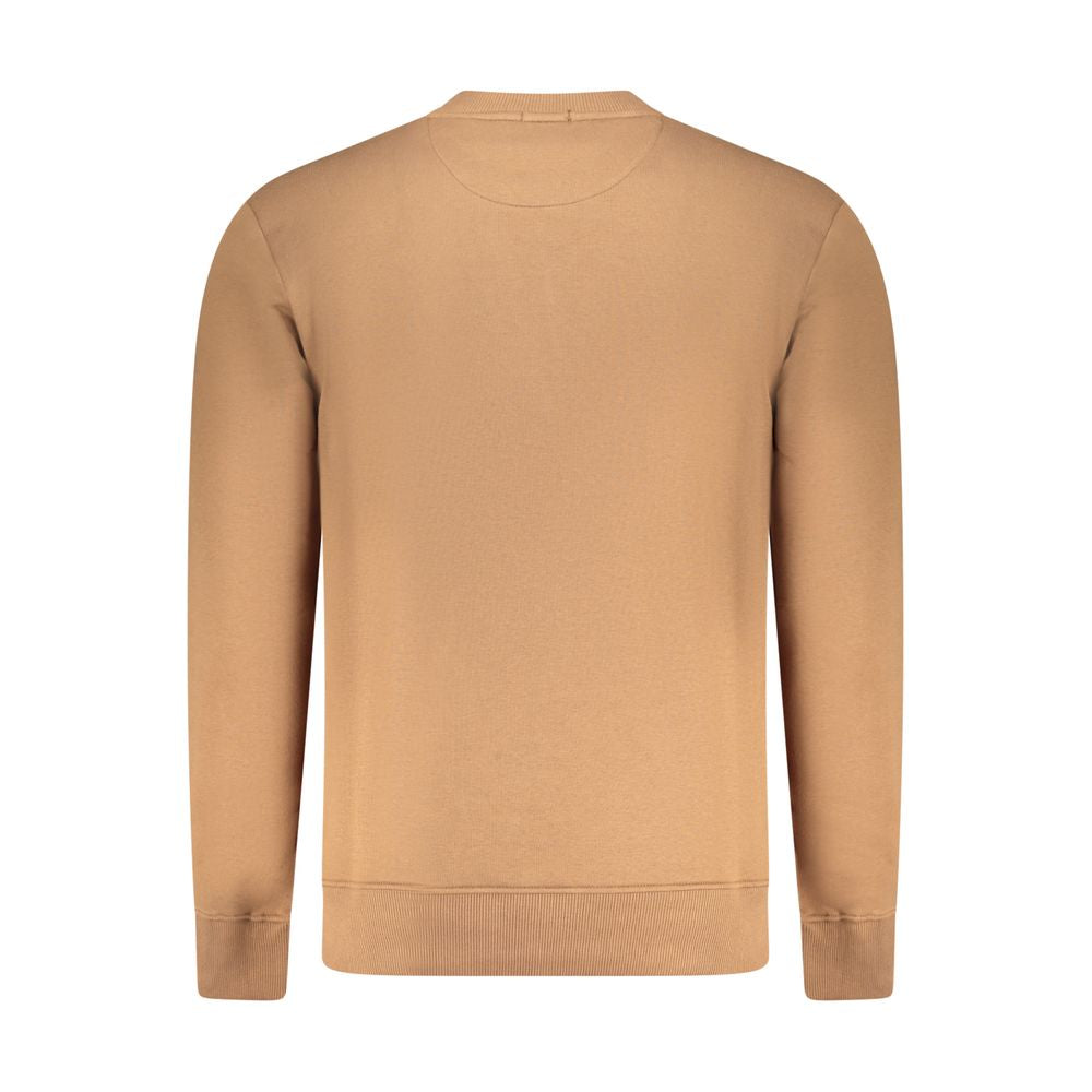 Marrone Cotton Men Sweatshirt - ventzia