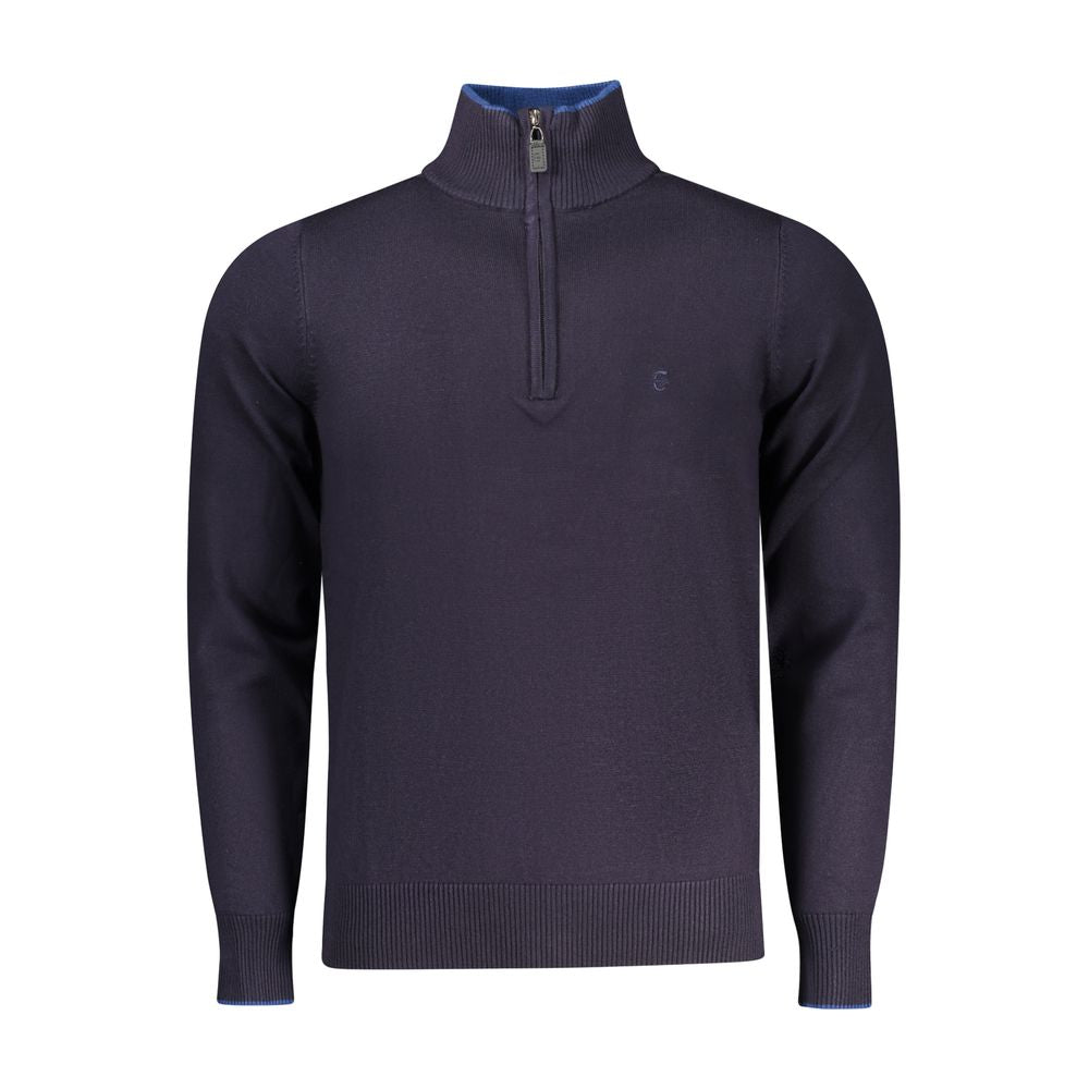 Blue Viscose Men Sweater - ventzia