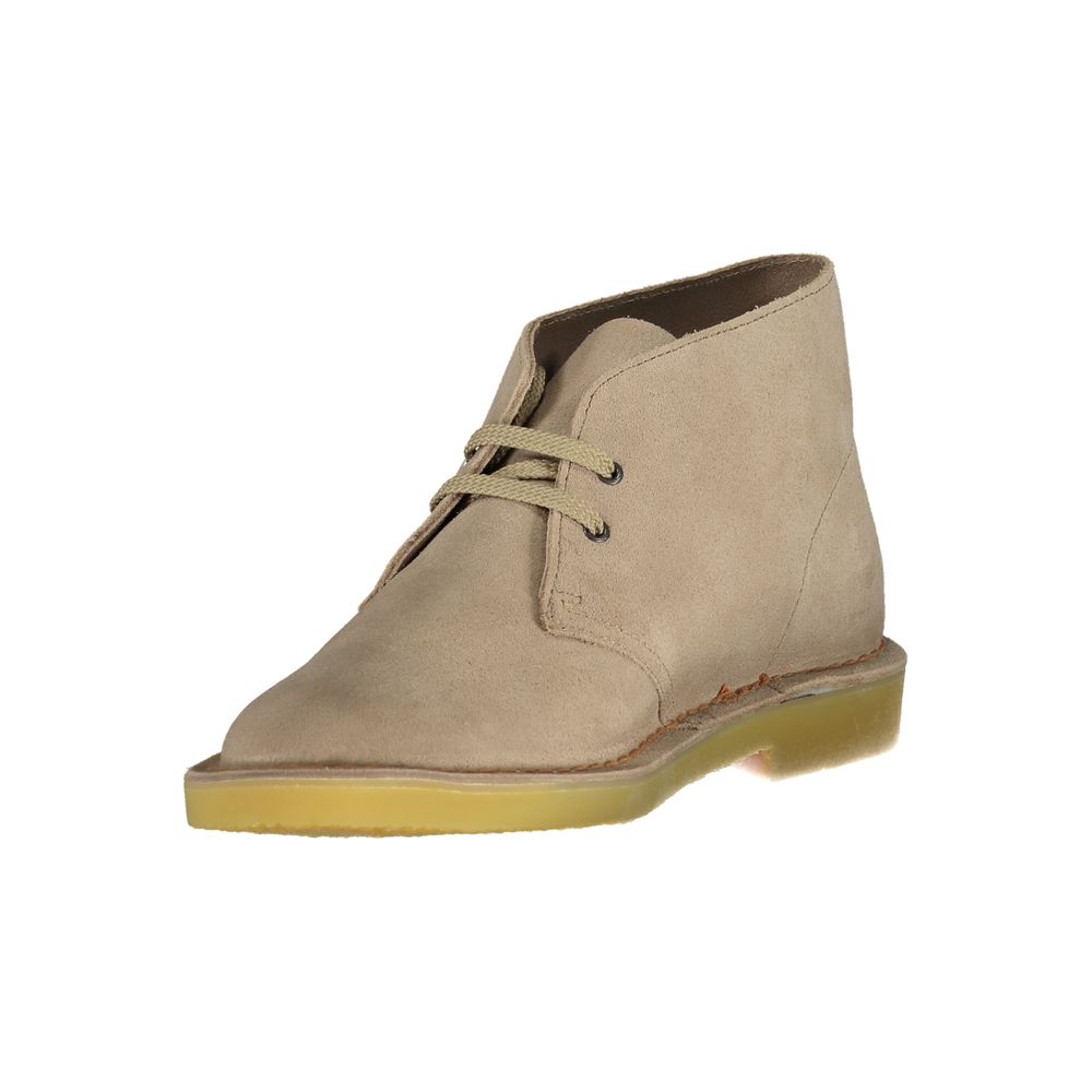 Beige Leather Mens Boot - ventzia