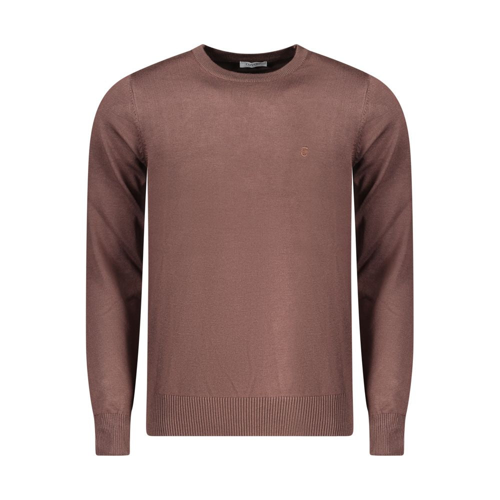 Marrone Viscosa Mens Sweater - ventzia