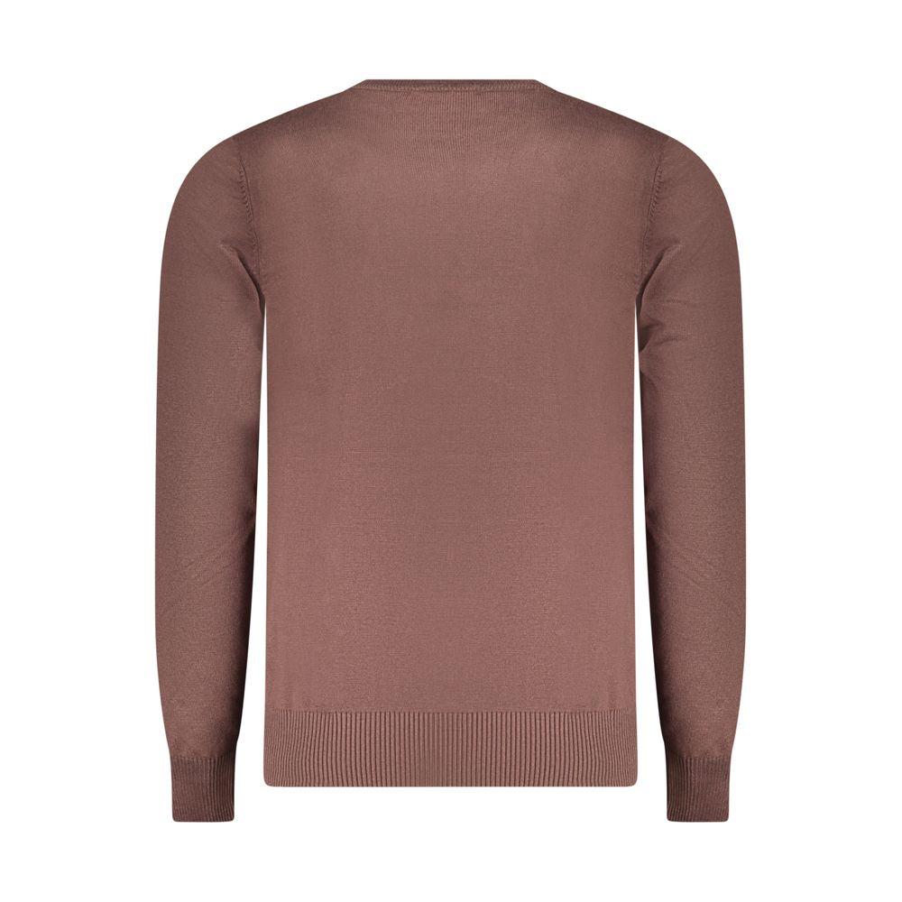 Marrone Viscosa Mens Sweater - ventzia