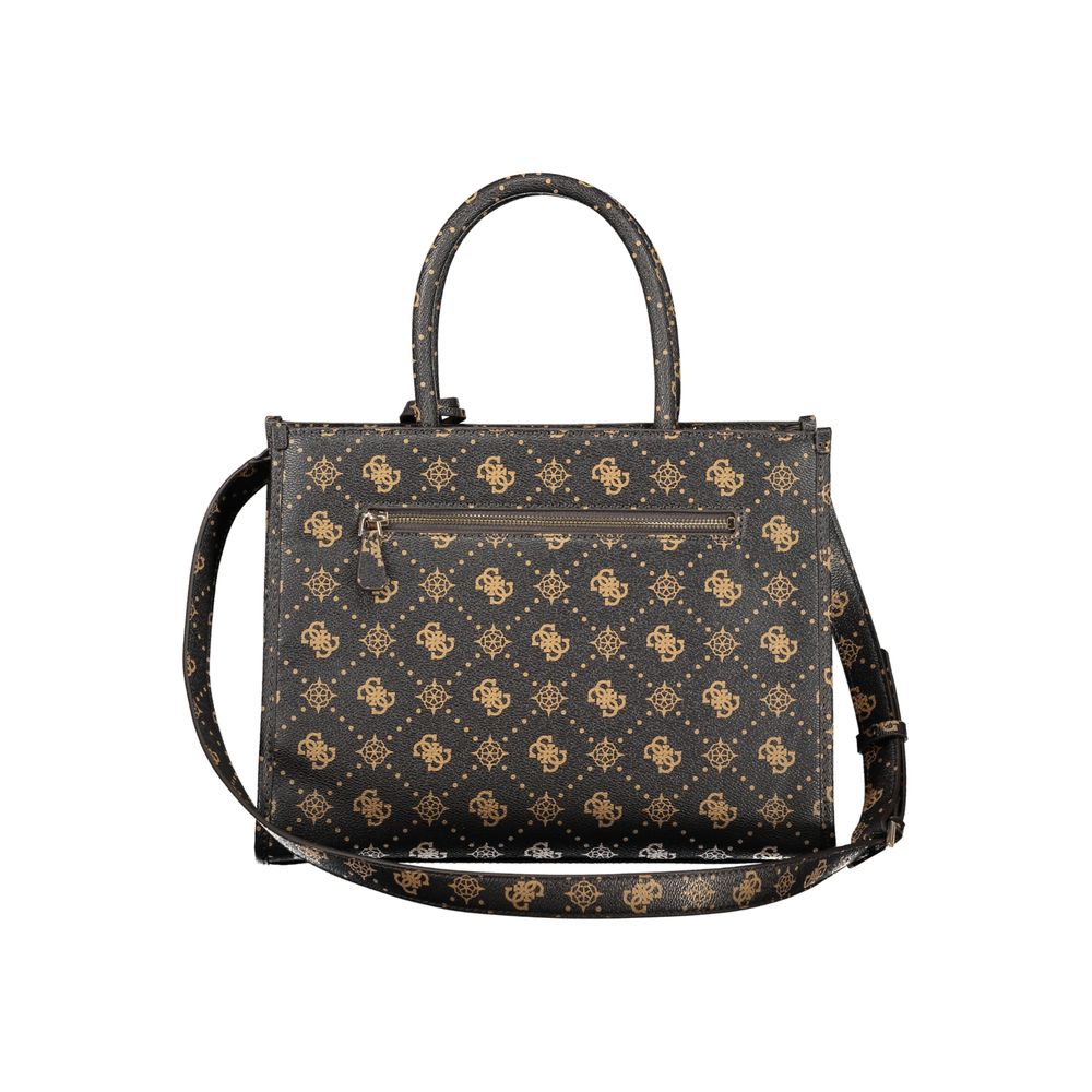 Marrone Poliuretano Woman Handbag - ventzia