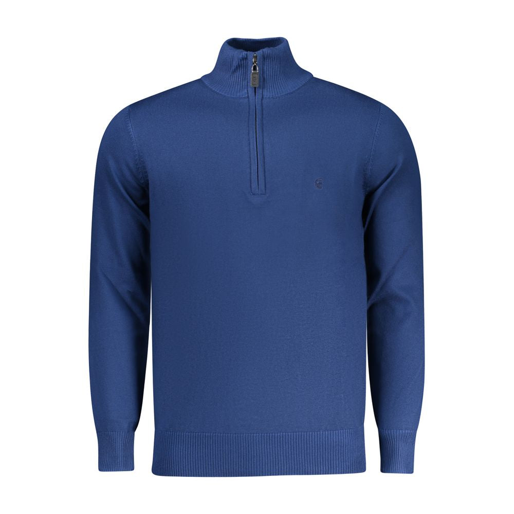 Blue Viscose Men Sweater - ventzia