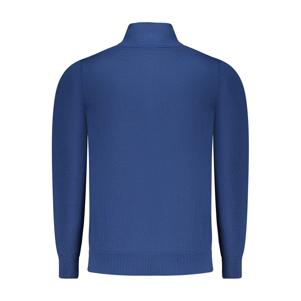 Blue Viscose Men Sweater - ventzia