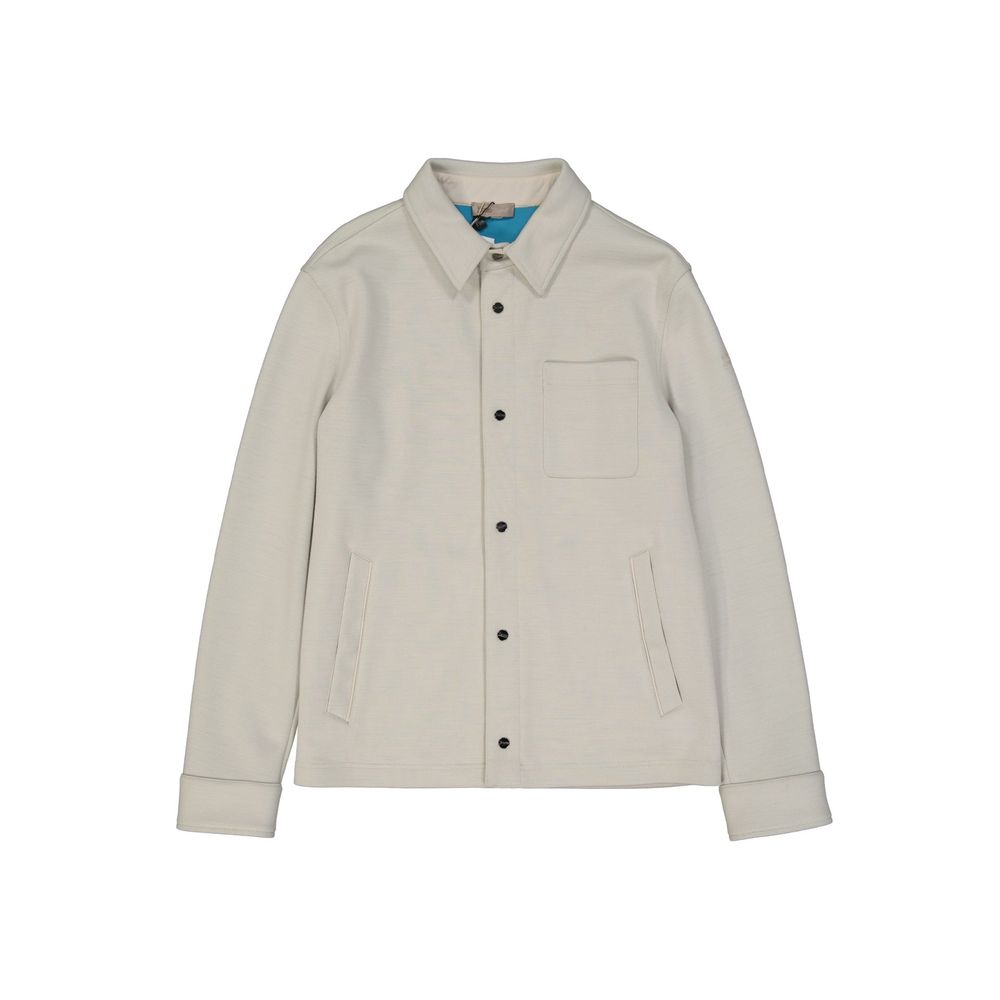 Beige Polyamide Jackets And Coat - ventzia
