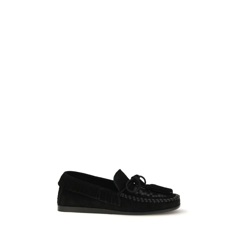 Black Calf Leather Bos Taurus Slip-On Loafers - ventzia