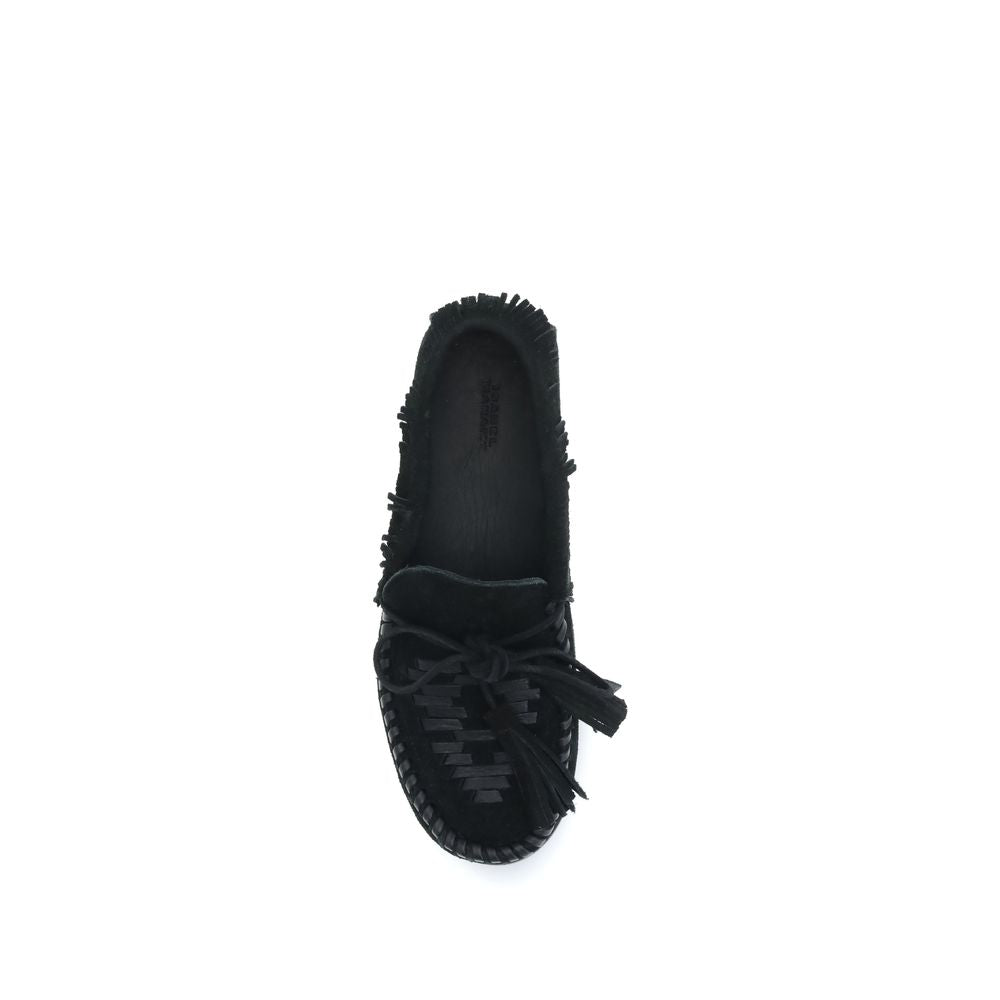 Black Calf Leather Bos Taurus Slip-On Loafers - ventzia