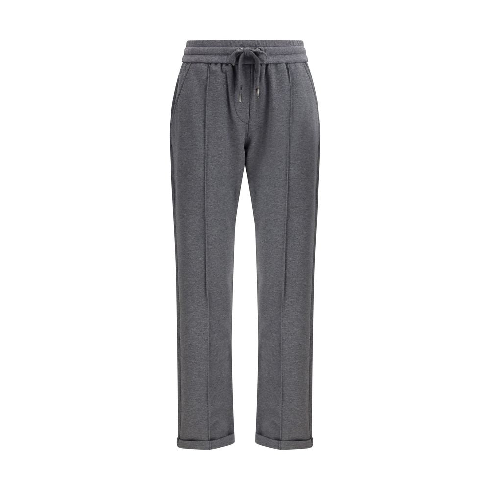 Gray Cotton Casual Pants - ventzia