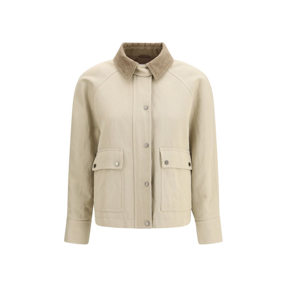 Beige Cotton Coat - ventzia