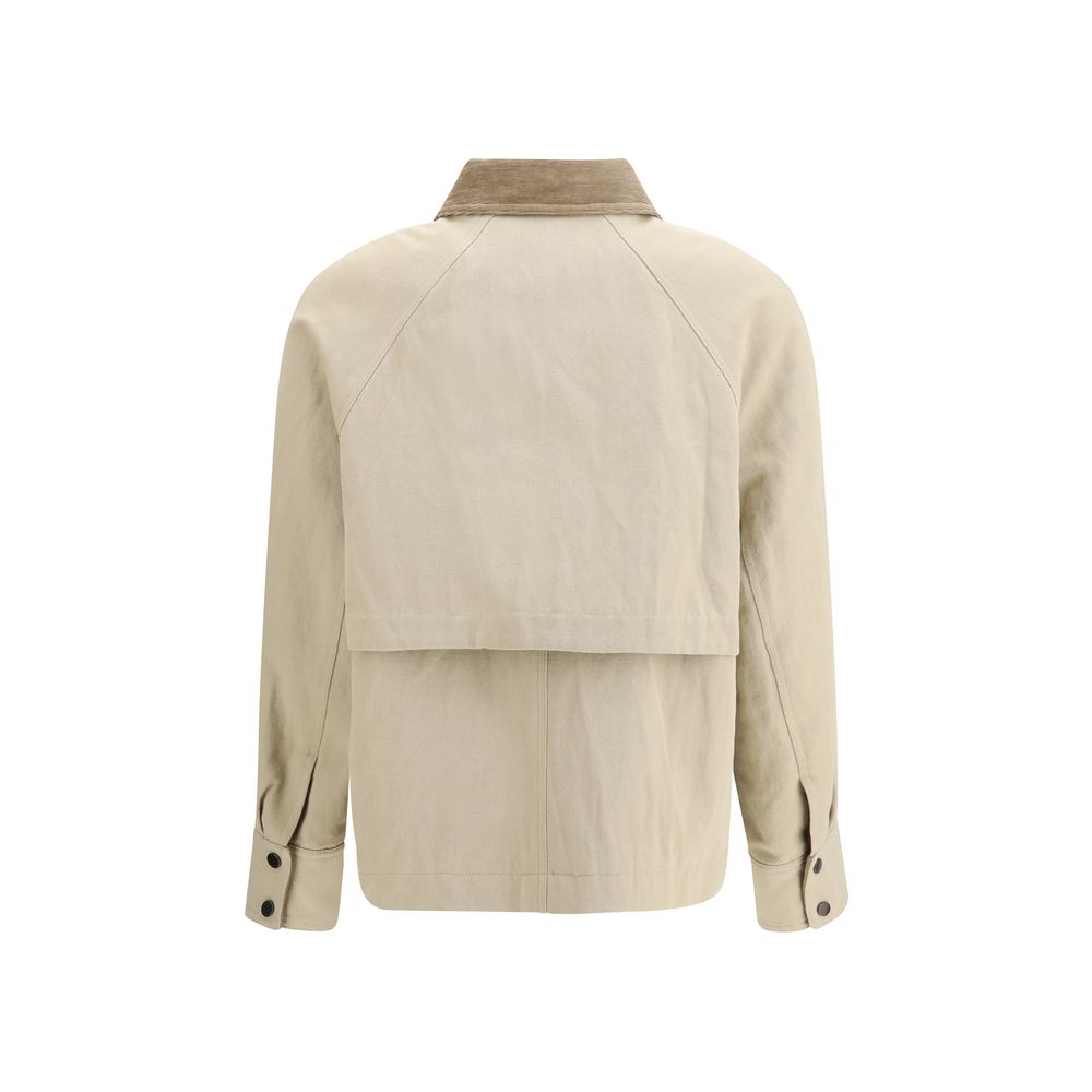 Beige Cotton Coat - ventzia