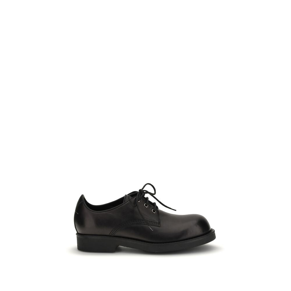 Black Calf Leather Bos Taurus Oxfords And Derbies - ventzia