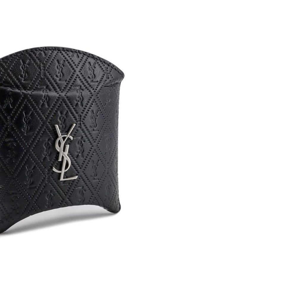 Black Calfskin Airpod Holder - ventzia