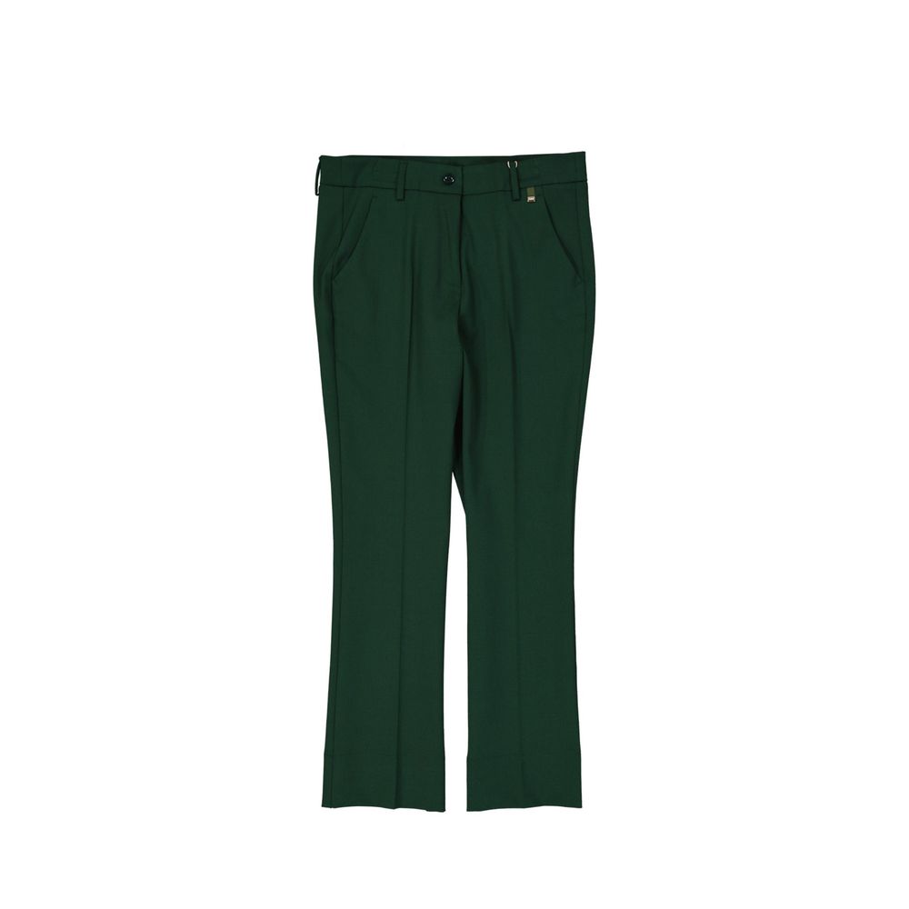 Bicolor Elastane Cropped Pants - ventzia