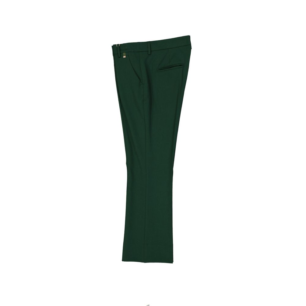 Bicolor Elastane Cropped Pants - ventzia
