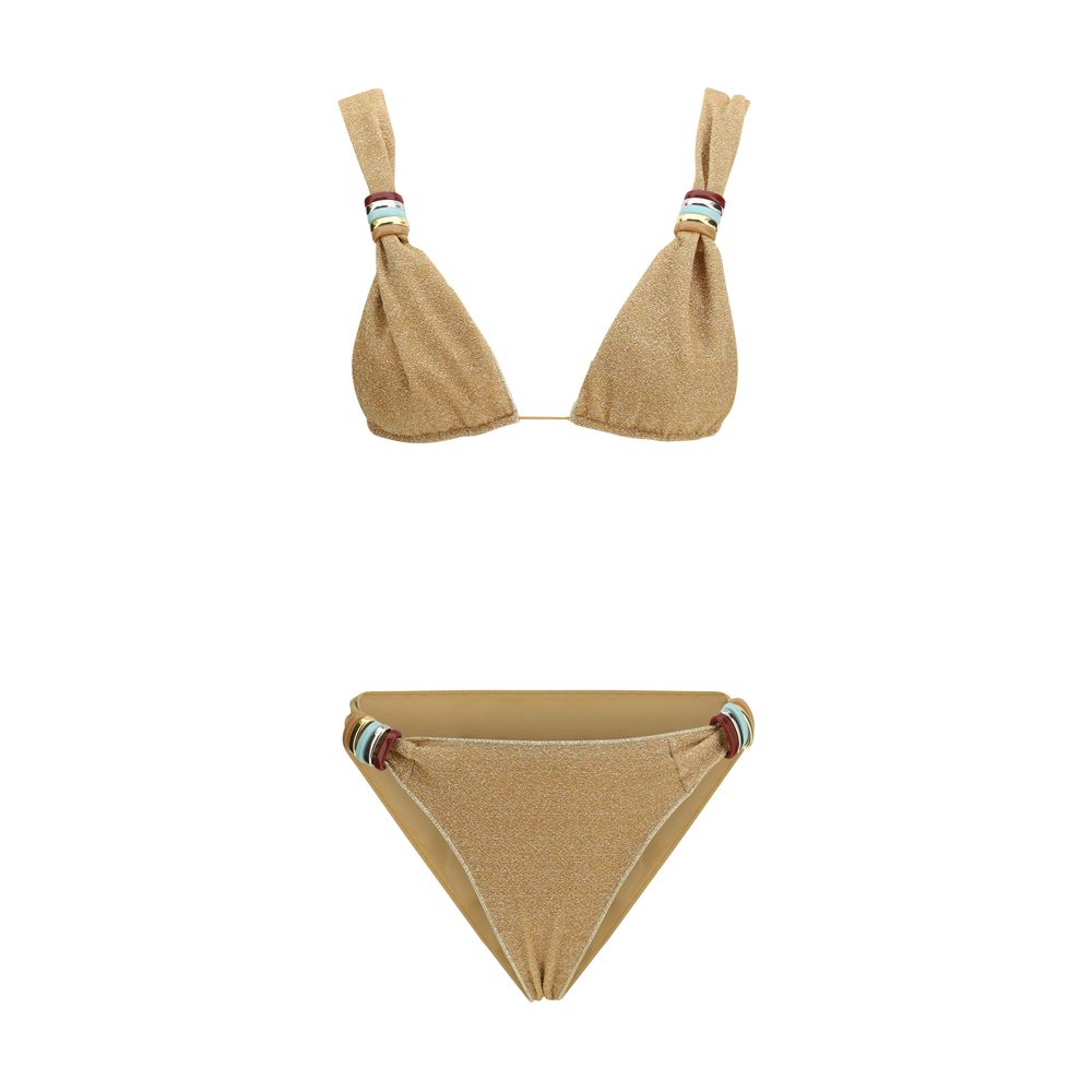 Gold Polyamide Bikini - ventzia