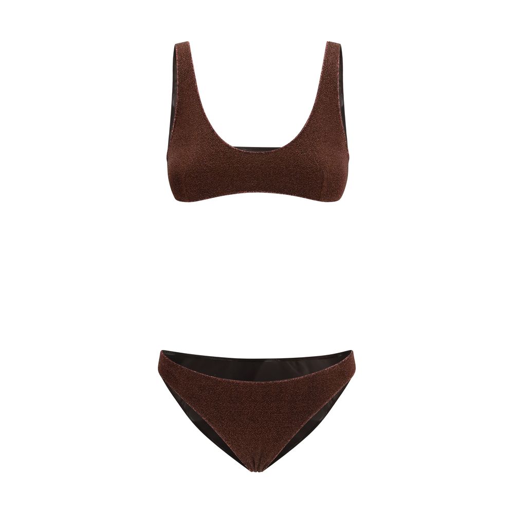 Brown Polyamide Bikini - ventzia