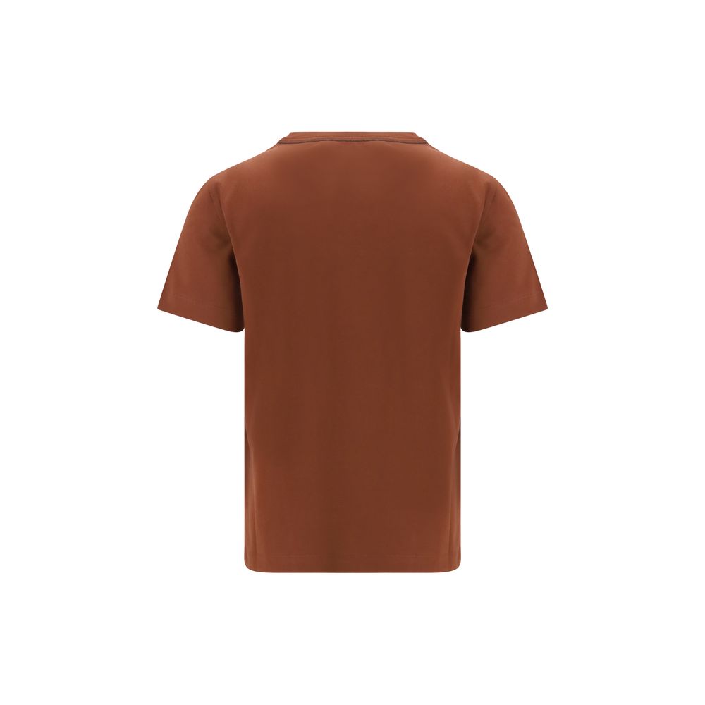 Brown Cotton T-Shirt - ventzia