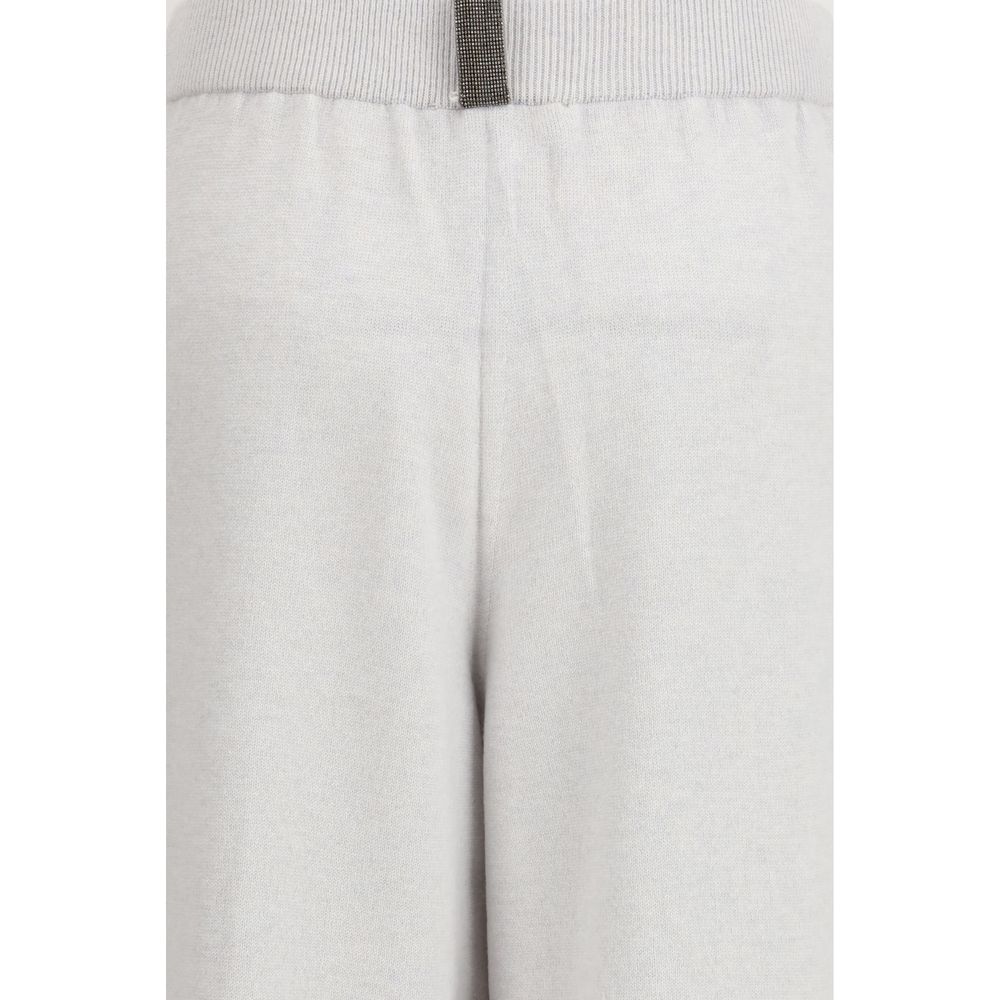 Gray Fleece Wool Casual Pants - ventzia