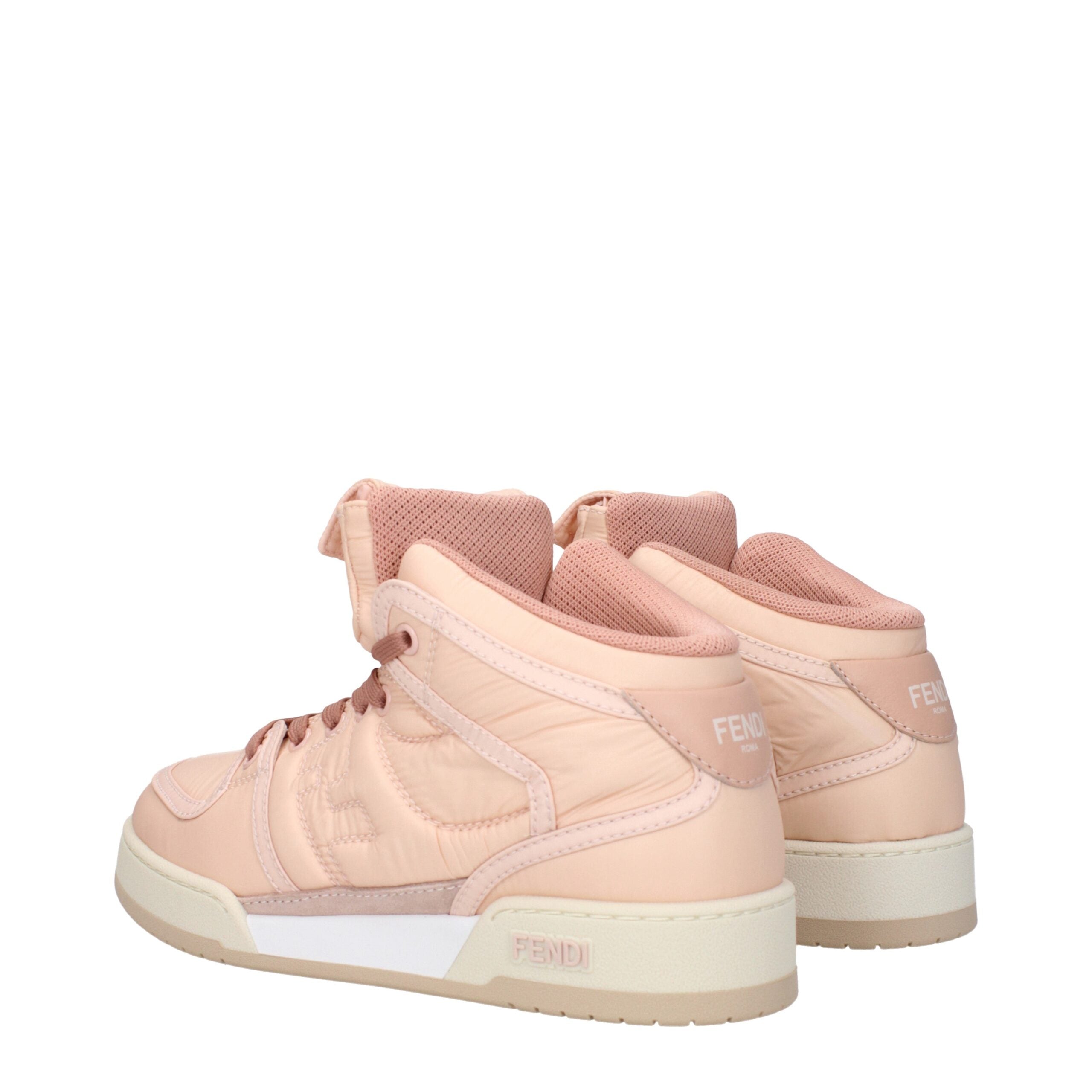 Pink Nylon High Top Sneakers - ventzia