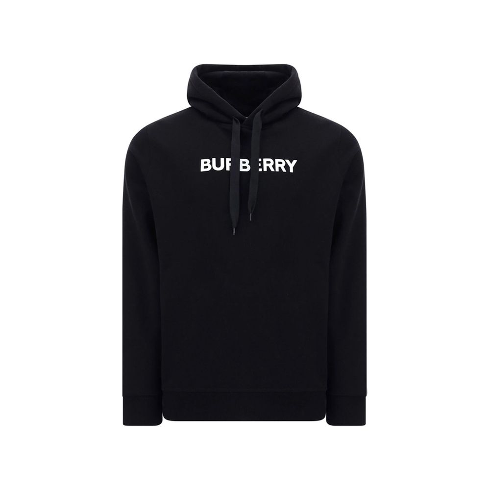 Black Cotton Sweatshirt - ventzia