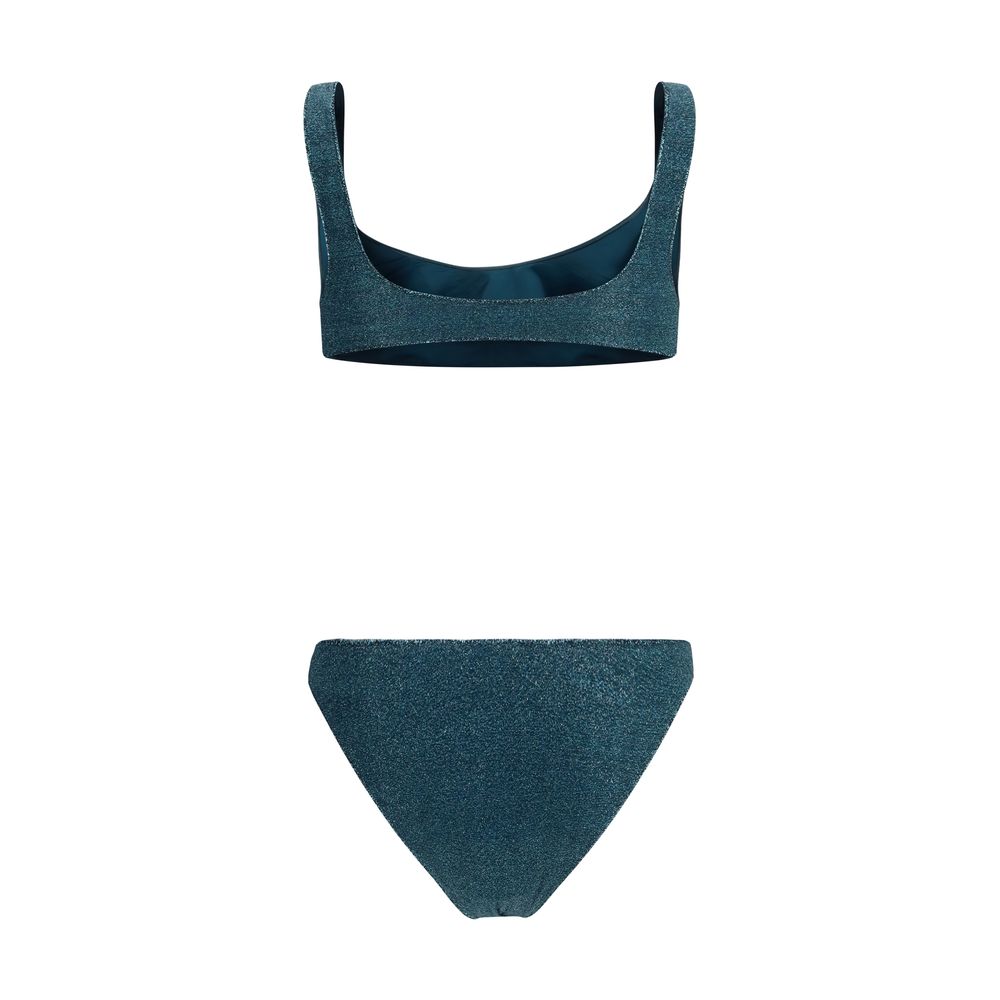 Blue Polyamide One-Piece Swimsuit - ventzia