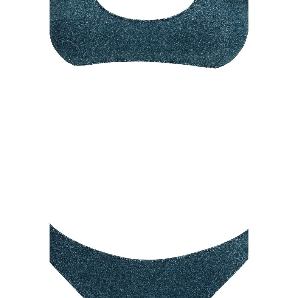 Blue Polyamide One-Piece Swimsuit - ventzia