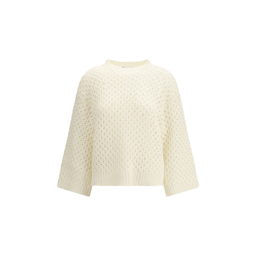 Beige Fleece Wool Sweatshirt - ventzia