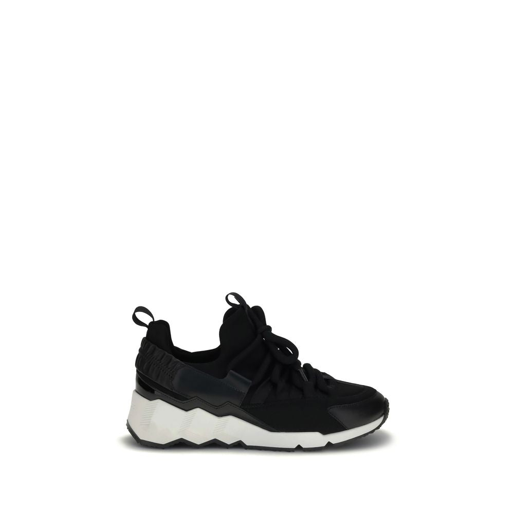 Black Neoprene Athletic Sneakers - ventzia