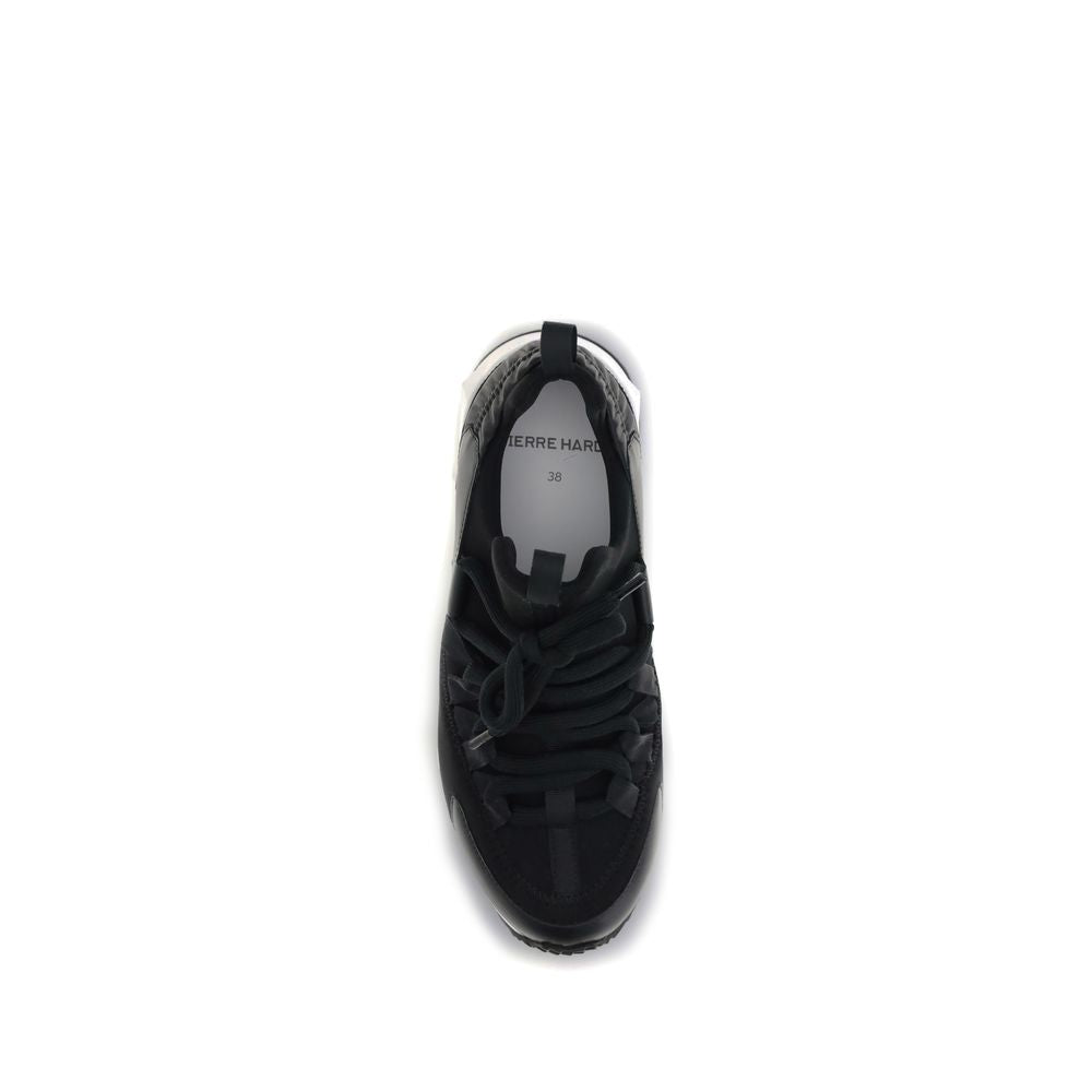Black Neoprene Athletic Sneakers - ventzia