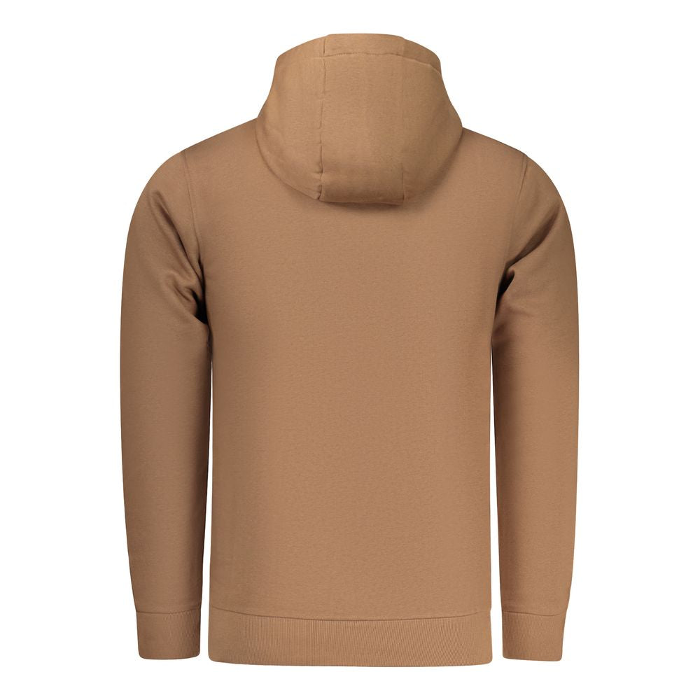 Marrone Cotton Men Sweatshirt - ventzia