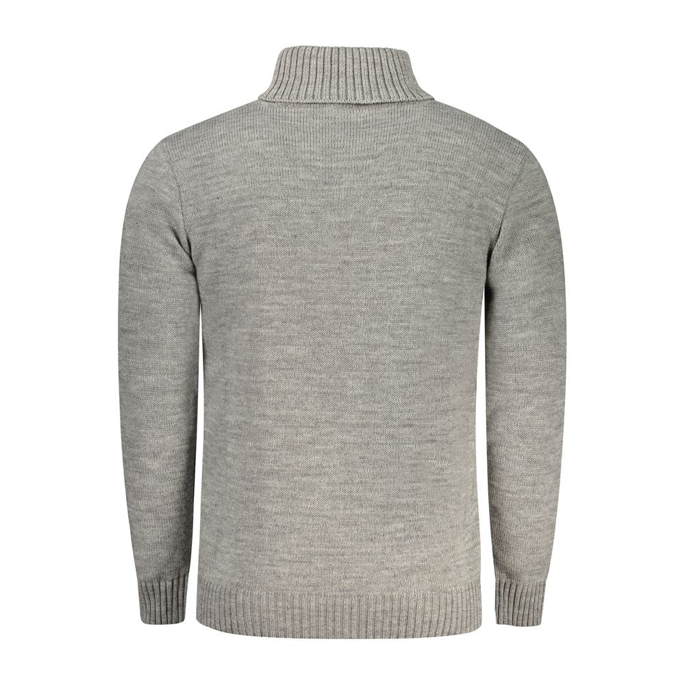 Grigio Acrylic Men Sweater - ventzia