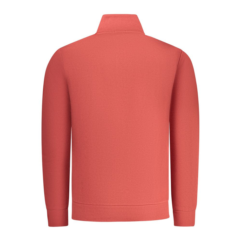 Red Cotton Men Sweatshirt - ventzia
